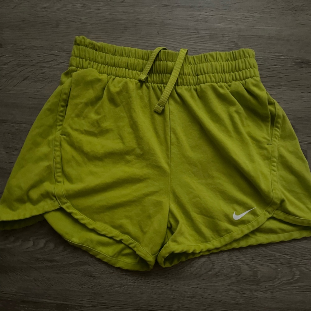 Green Nike shorts
